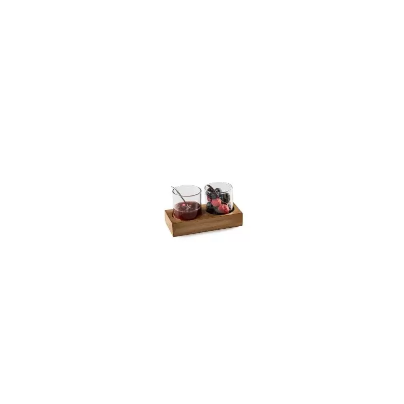 Pordamsa Set 2 Apper.Boro - Walnut Tray - Sp 15 x 7 cm