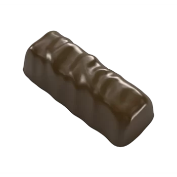 Polycarbonate Rippled Chocolate Bar Mold - 42 x 17 x 12 mm - 7gr - 21 Cavity