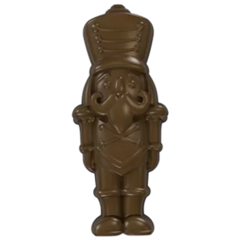 Polycarbonate Nutcracker Toy Soldier Chocolate Mold - 76 x 32 x 12 mm - 16gr - 14 Cavity