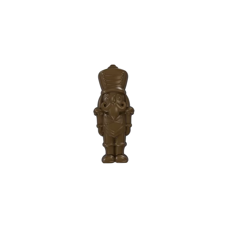 Polycarbonate Nutcracker Toy Soldier Chocolate Mold - 76 x 32 x 12 mm - 16gr - 14 Cavity