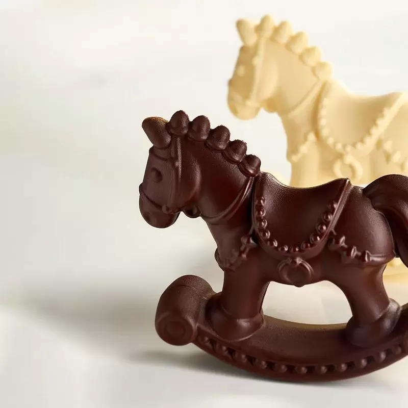 Pavoni Thermoformed Chocolate Rocking Horse Mold - 175 mm 55 mm × h 155 mm - 200 gr - 2 pcs