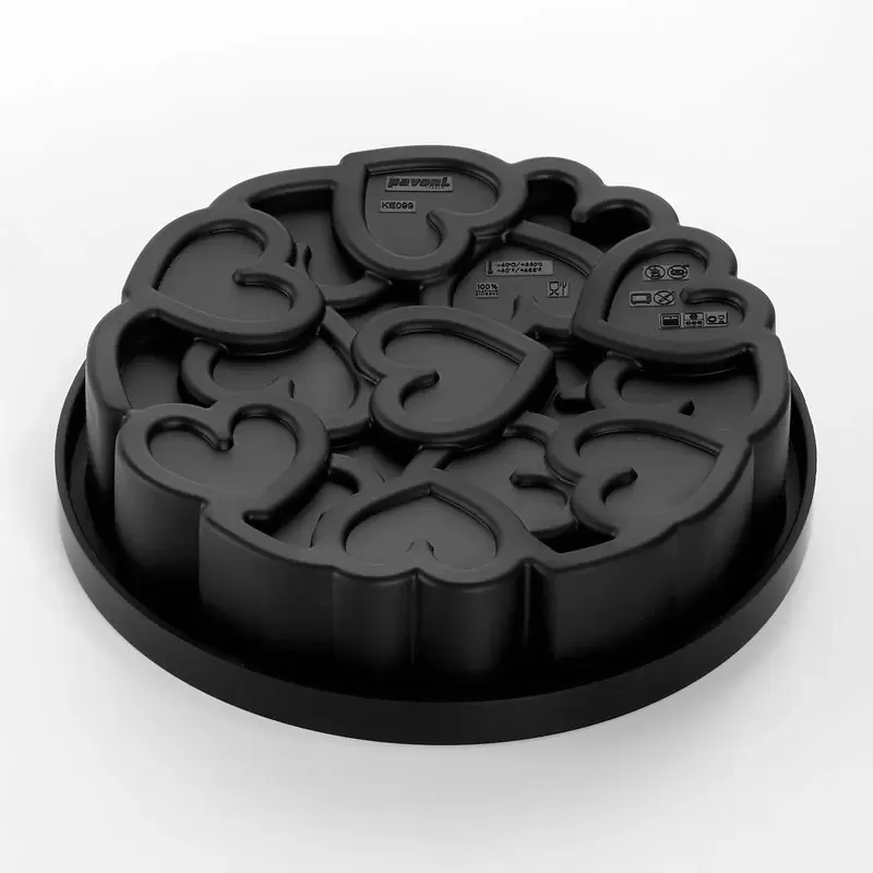 Pavoni Professional Entremet Heart Love Silicone Mold - EROS 2.0 by Emmanuele Forcone - Ø mm x 180 mm × h 45 mm - 1000 ml