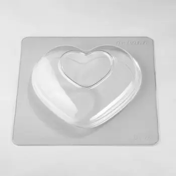 Pavoni Thermoformed Chocolate Baroque Hearts Mold - 150 mm x 150 mm × h 65 mm - 200 gr - 2 pcs