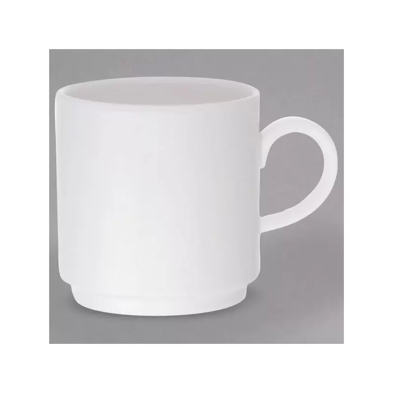 Villeroy & Boch Universal Collection Fine Porcelain Mug with handle stackable - 110 x 80 mm - 6 pcs set.