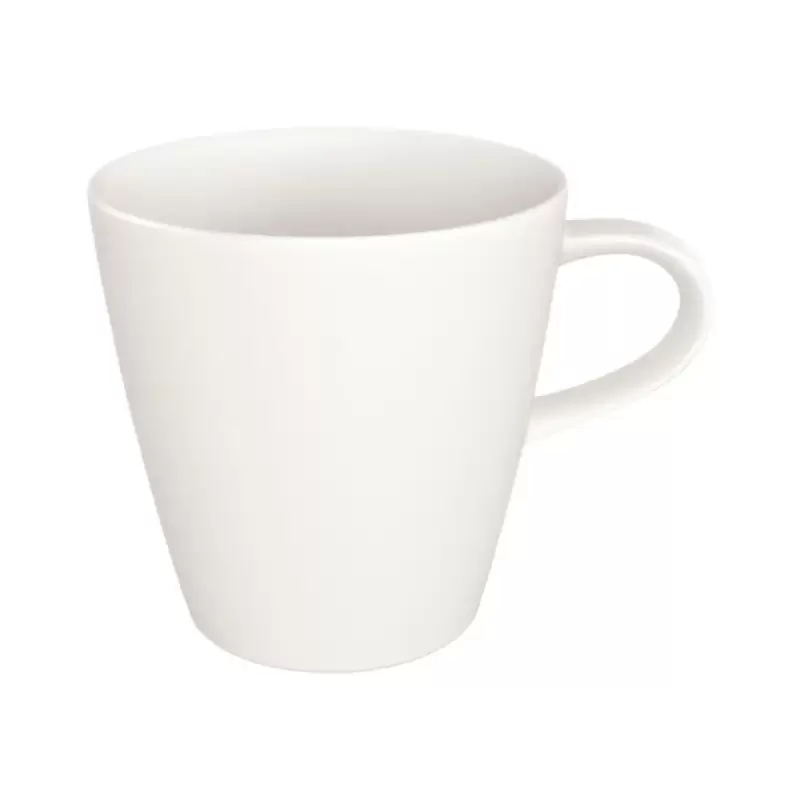 Villeroy & Boch The Rock White Glacier Collection Fine Porcelain Mug with handle - 120 x 90 x 105 mm - 6 pcs set.