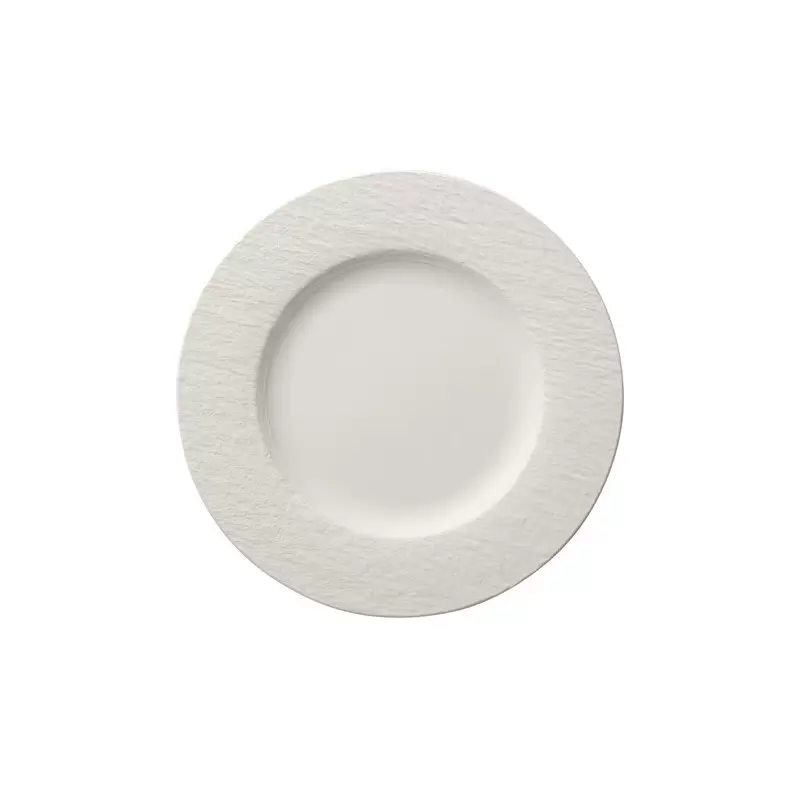 Villeroy & Boch The Rock White Glacier Collection Fine Porcelain Flat plate - 270 x 270 x 20 mm - 6 pcs set.