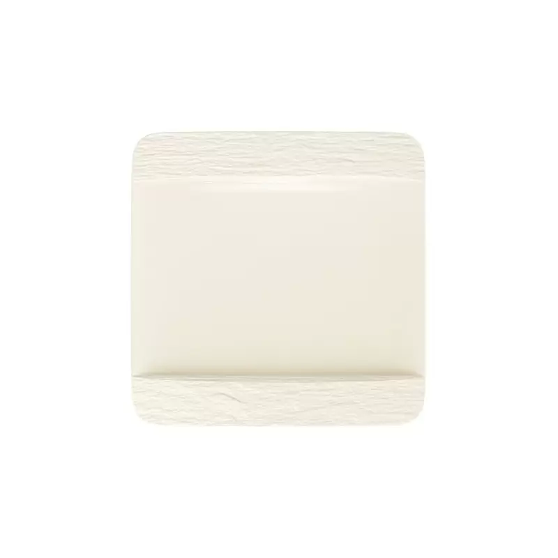 Villeroy & Boch The Rock White Glacier Collection Fine Porcelain Square flat plate - 280 x 280 x 20 mm - 6 pcs set.