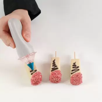 Silikomart Mini Bar Ice Cream Cake Pop Mold - 60 mm x 20 mm x h 20 mm - 10 cavity - 24ml