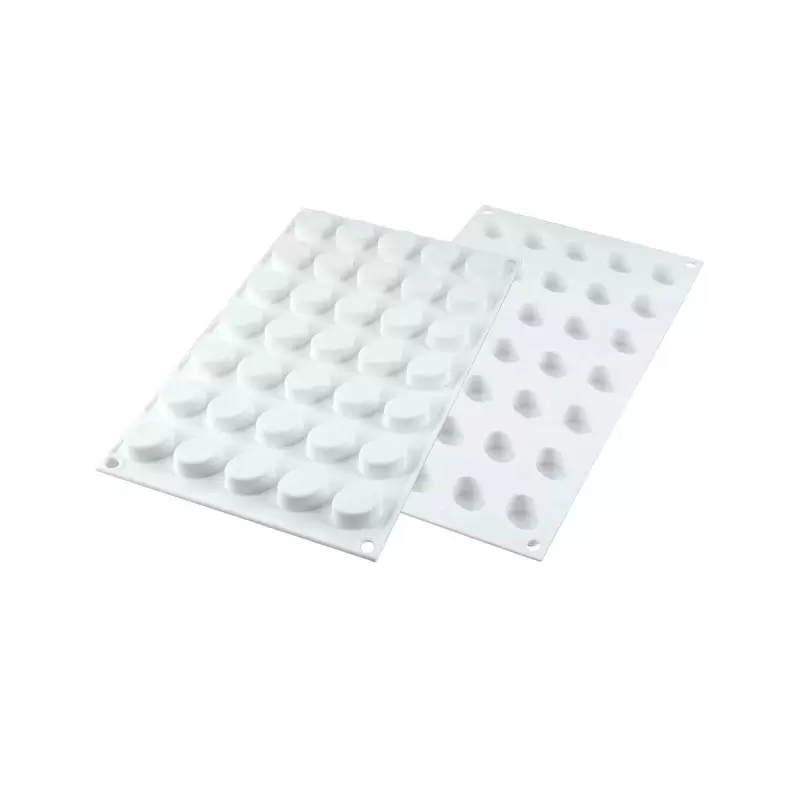 Silikomart Professional Silicone Mold Micro Oval 5 - Ø24 x 12 mm - 5 ml - 35 Cavity