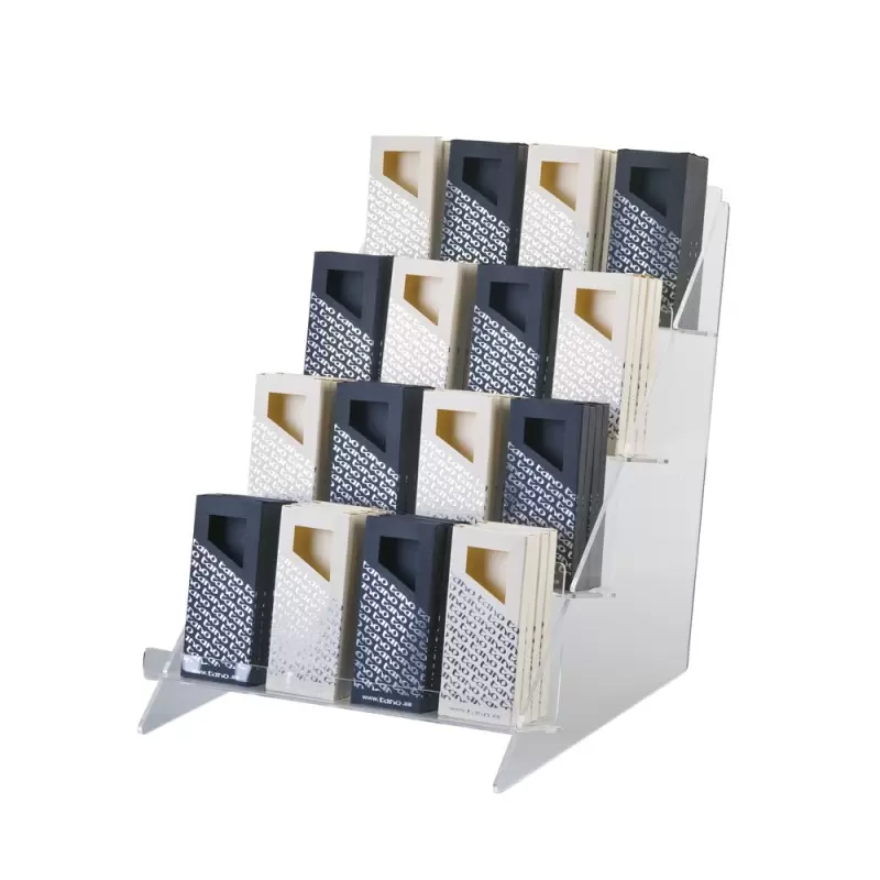 Clear 4 Tier Chocolate Bar Display Stand - 315 mm x 410 mm x h 370 mm