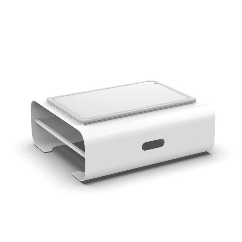 Moa Module M.08 Gastronorm White Riser Unit with Gastronorm 1/1 Tray and Polyethylen GN 1/1 chopping board