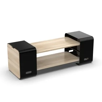 Moa Modulo Module M.21 Black Modular Frame Risers with Wood Rectangle Plinths 950 mm long