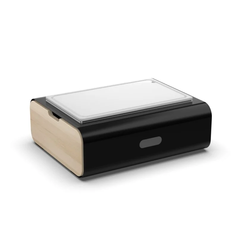 Moa Module M.08 Gastronorm Black Riser Unit with Gastronorm 1/1 Tray and Polyethylen GN 1/1 chopping board