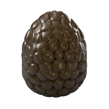 Polycarbonate Artichoke Chocolate Mold - 30 mm x 23 mm x 24 mm - 10gr - 32 cavity