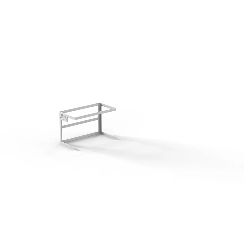 Moa Alzatina Modern Minimalist Line White Steel Frame Risers GN 1/3 H.200