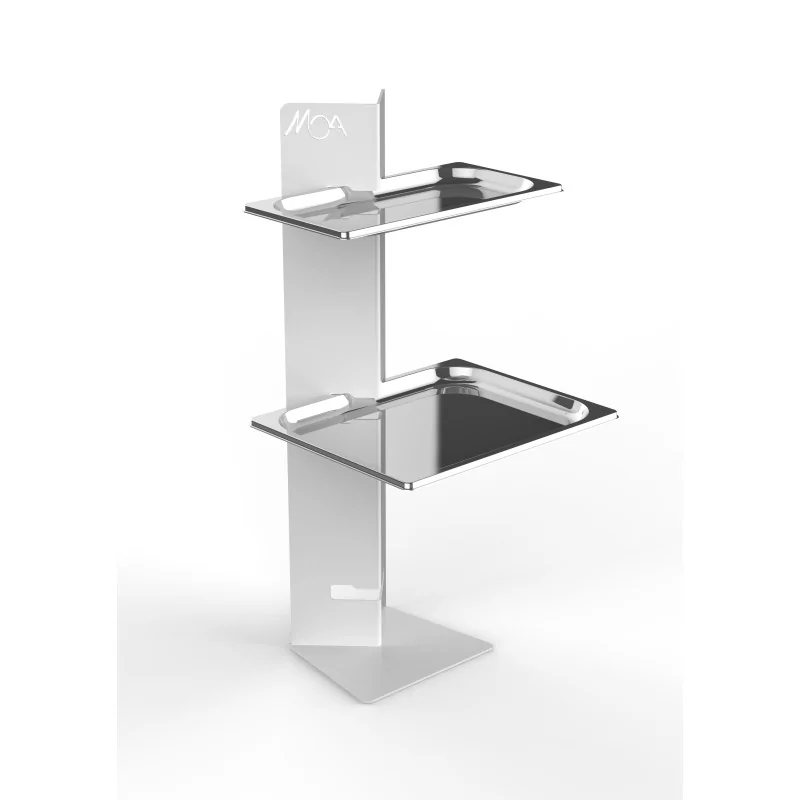 Moa Totem Modern Minimalist Line White Tiered Tray Display Stand GN Holder GN 1/1