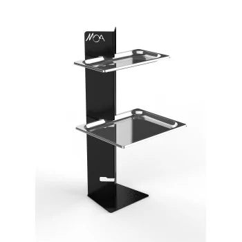 Moa Totem Modern Minimalist Line Black Tiered Tray Display Stand GN Holder GN 1/1