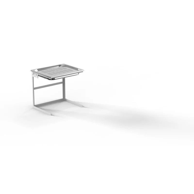 Moa Alzata Modern Minimalist Line White Steel Frame Riser GN 1/2 H.300 Cold Version