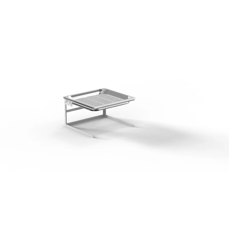 Moa Alzata Modern Minimalist Line White Steel Frame Riser GN 2/3 H.200 Cold Version