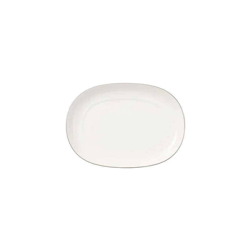 Villeroy & Boch Anmut Platinum No.1 Collection Fine Bone Porcelain Pickle dish - 200 mm - 1 pc set.