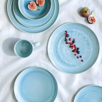 Villeroy & Boch Crafted Blueberry Collection Fine Porcelain Saucer - 150 x 150 x 20 mm - 6 pcs set.