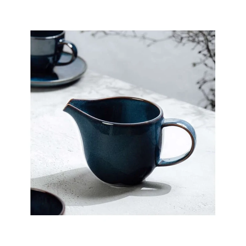 Villeroy & Boch Crafted Denim Collection Fine Porcelain Creamer - 140 x 85 x 80 mm - 6 pcs set.