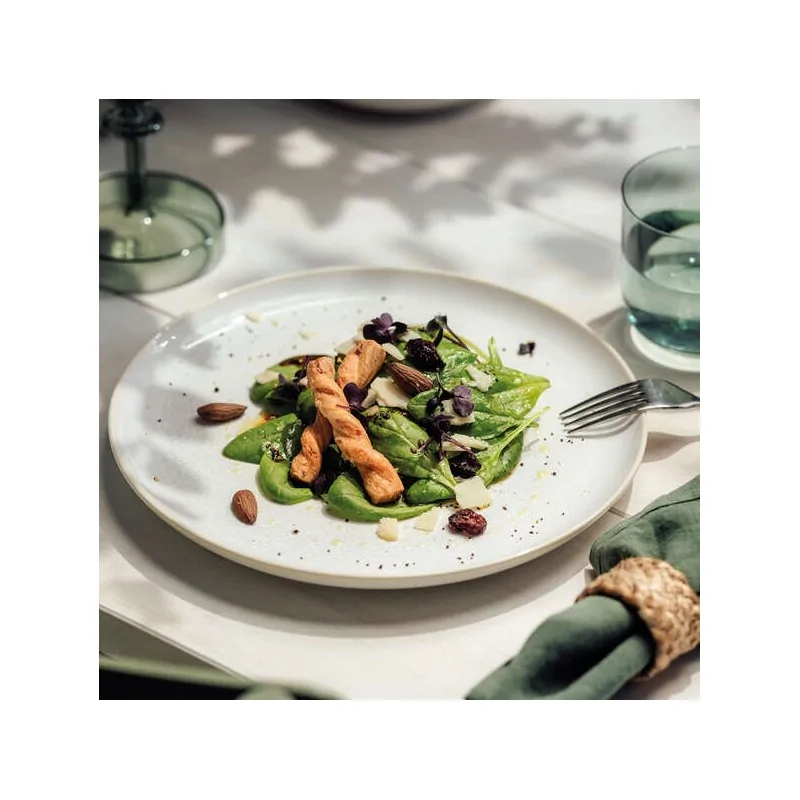 Villeroy & Boch Crafted Denim Collection Fine Porcelain Flat plate - 260 x 260 x 20 mm - 6 pcs set.