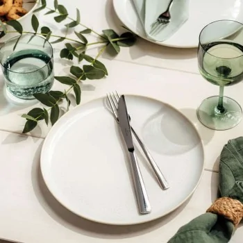 Villeroy & Boch Crafted Denim Collection Fine Porcelain Flat plate - 260 x 260 x 20 mm - 6 pcs set.