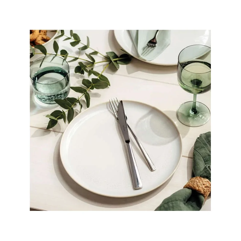 Villeroy & Boch Crafted Denim Collection Fine Porcelain Flat plate - 260 x 260 x 20 mm - 6 pcs set.