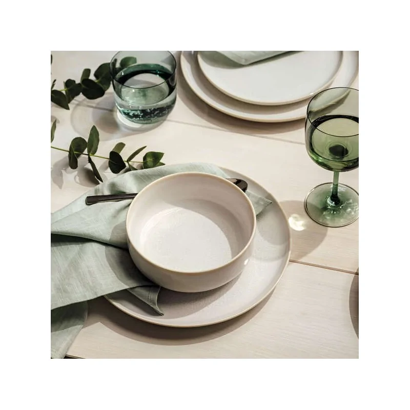 Villeroy & Boch Crafted Denim Collection Fine Porcelain Flat plate - 260 x 260 x 20 mm - 6 pcs set.