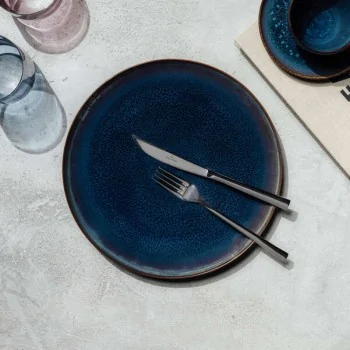 Villeroy & Boch Crafted Denim Collection Fine Porcelain Flat plate - 290 x 290 x 30 mm - 6 pcs set.