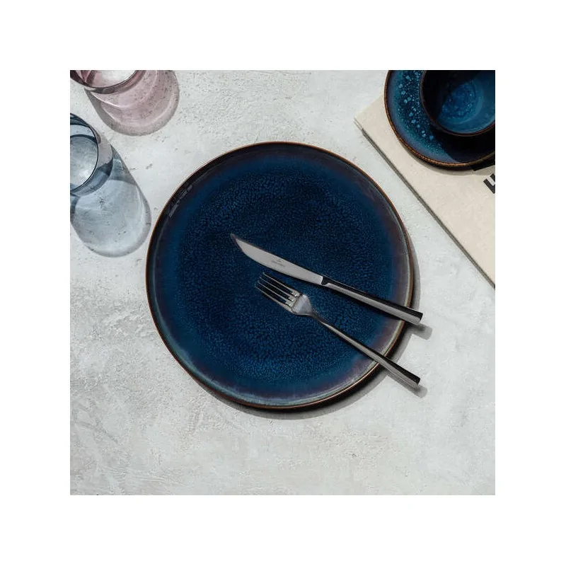 Villeroy & Boch Crafted Denim Collection Fine Porcelain Flat plate - 290 x 290 x 30 mm - 6 pcs set.