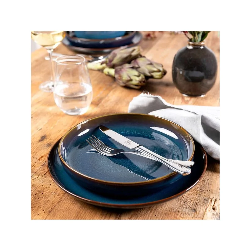 Villeroy & Boch Crafted Denim Collection Fine Porcelain Deep plate - 215 x 215 x 35 mm - 6 pcs set.