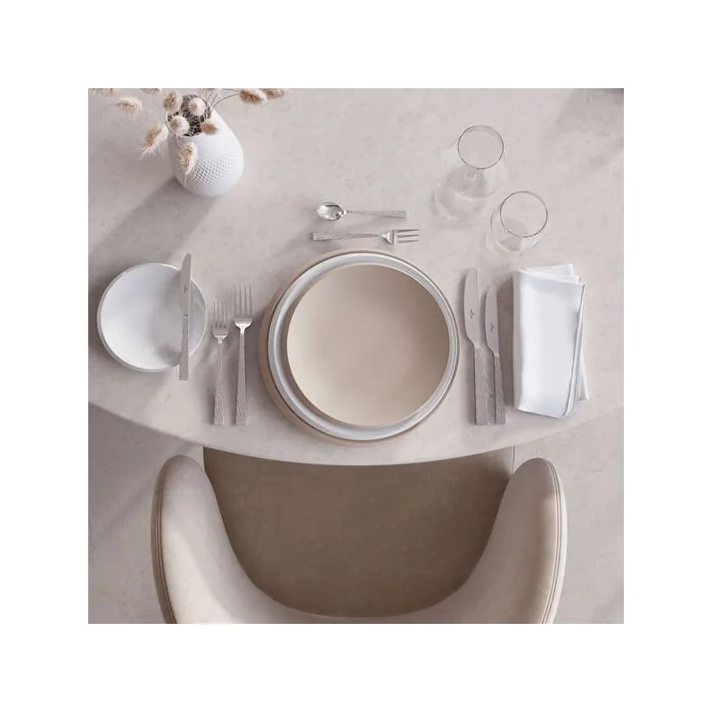 Villeroy & Boch NewMoon Collection Fine Porcelain Flat plate - 270 x 270 x 25 mm - 6 pcs set.