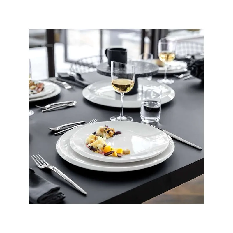 Villeroy & Boch NewMoon Collection Fine Porcelain Flat plate - 270 x 270 x 25 mm - 6 pcs set.