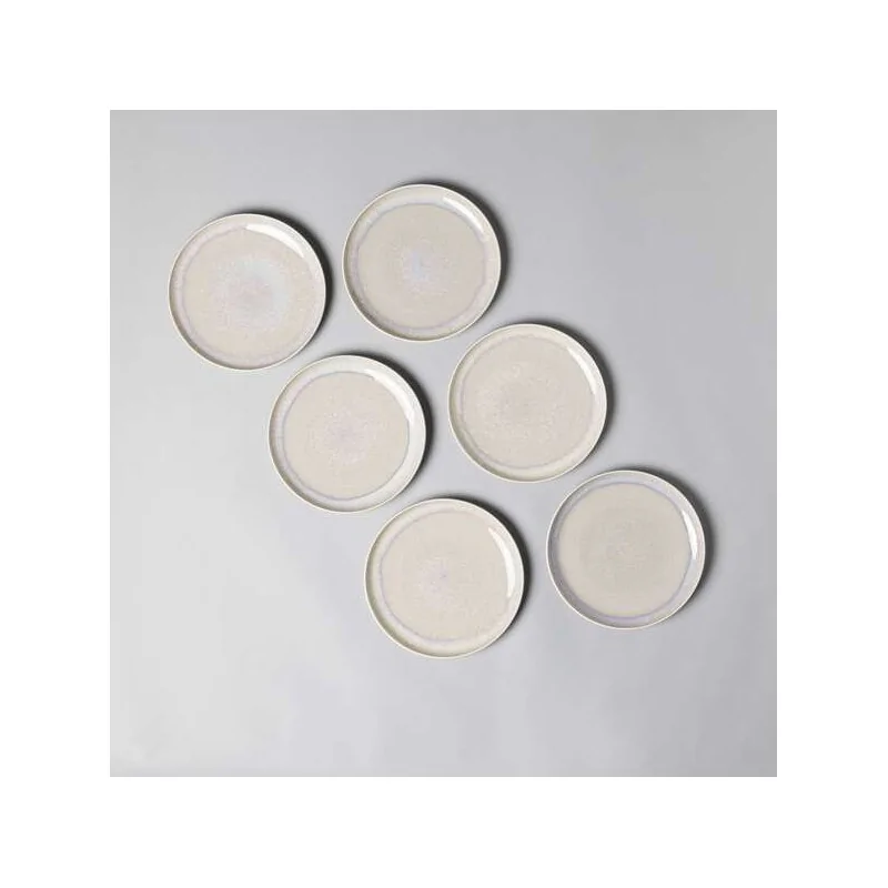 Villeroy & Boch Perlemor Sand Collection Fine Porcelain Dinner Plate - 270 x 270 x 30 mm - 6 pcs set.