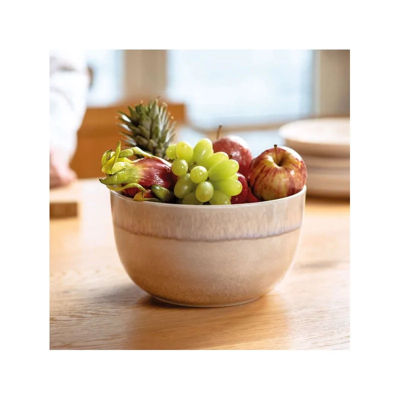 Villeroy & Boch Perlemor Sand Collection Fine Porcelain Serving Bowl - 225 x 225 x 125 mm - 1 pc set.