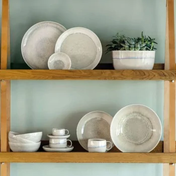 Villeroy & Boch Perlemor Sand Collection Fine Porcelain Dinner Bowl - 260 x 260 x 70 mm - 1 pc set.