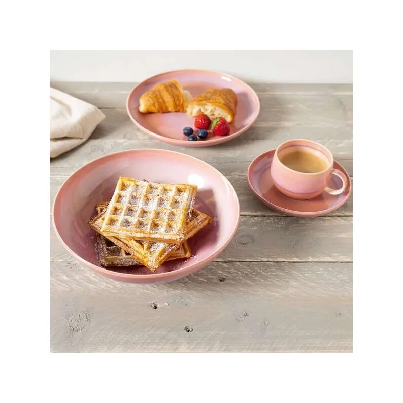 Villeroy & Boch Perlemor Coral Collection Fine Porcelain Coffee Cup - 120 x 90 x 65 mm - 6 pcs set.