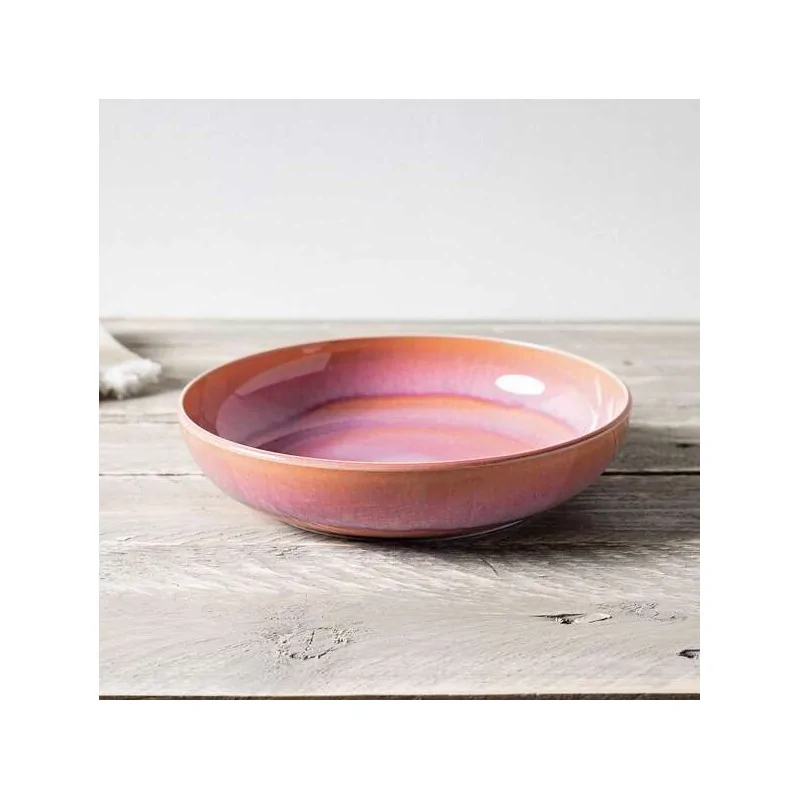 Villeroy & Boch Perlemor Coral Collection Fine Porcelain Pasta Bowl - 220 x 220 x 50 mm - 6 pcs set.