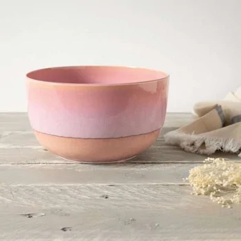 Villeroy & Boch Perlemor Coral Collection Fine Porcelain Serving Bowl - 225 x 225 x 125 mm - 1 pc set.