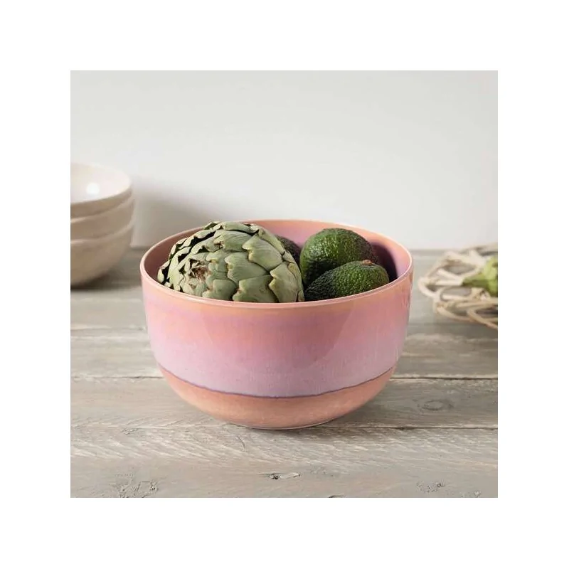 Villeroy & Boch Perlemor Coral Collection Fine Porcelain Serving Bowl - 225 x 225 x 125 mm - 1 pc set.