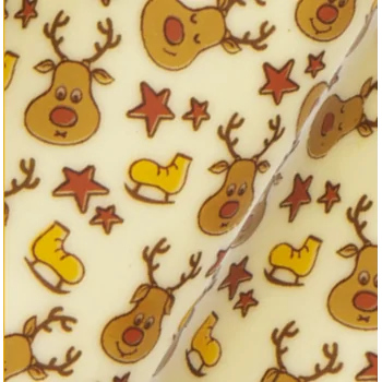 Christmas Reindeer and Ice Skates Chocolate Transfer Sheets - 300 mm x 400 mm - 10 sheets