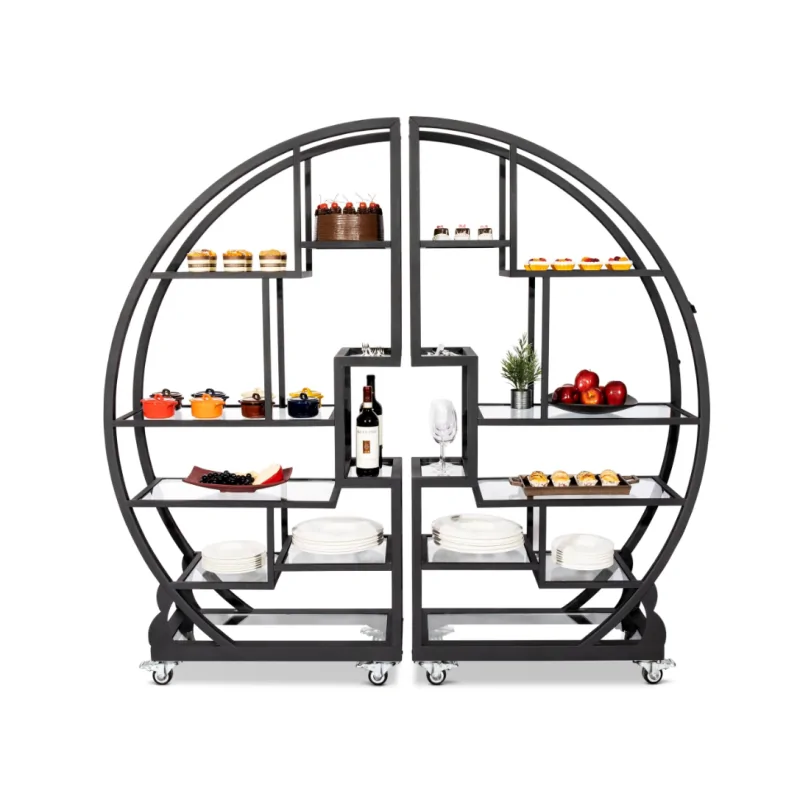 Bon Chef Shelf 23-3/4"W x 12-1/8"D x 2/5"H - Tempered Glass - Smoke