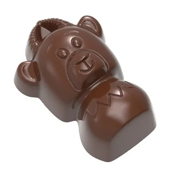 Chocolate World Polycarbonate Zoo Animals Chocolate Mold - 40.5 mm x 34 mm x h 19.5 mm - 21 cavity - 10.5 gr