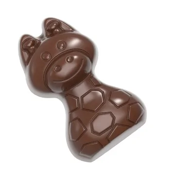 Chocolate World Polycarbonate Zoo Animals Chocolate Mold - 40.5 mm x 34 mm x h 19.5 mm - 21 cavity - 10.5 gr