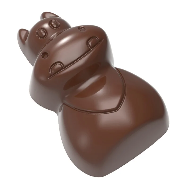 Chocolate World Polycarbonate Zoo Animals Chocolate Mold - 40.5 mm x 34 mm x h 19.5 mm - 21 cavity - 10.5 gr