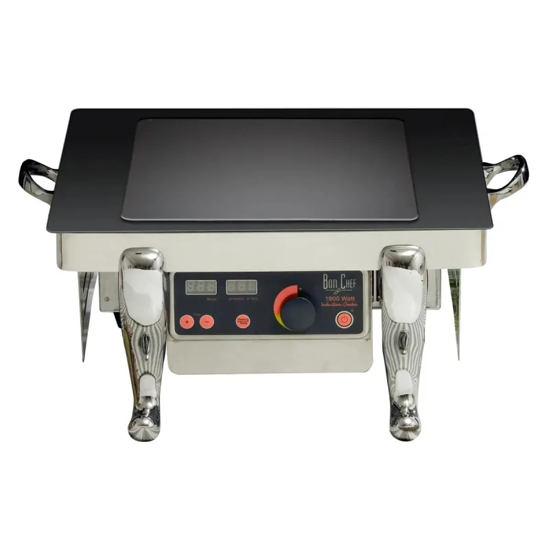 Bon Chef Display Stand 22" x 17" x 8-1/2" - Single - With One Induction Stove