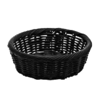 Degrenne Evento Black Round Bread Basket 32cm - Ø32 x h 8 cm - Ø12'' 5/8 x h 3'' 1/8