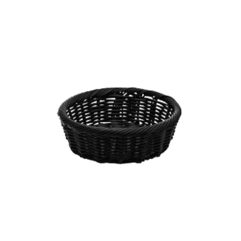 Degrenne Evento Black Round Bread Basket 32cm - Ø32 x h 8 cm - Ø12'' 5/8 x h 3'' 1/8